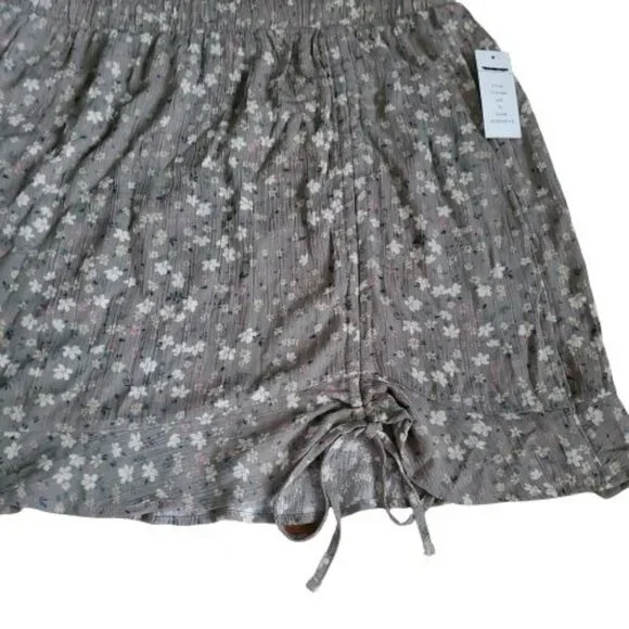 Hippie Rose Women's Olive MD Ditsy Floral A-Line Mini Skirt Size XL NWT - Picture 5 of 12